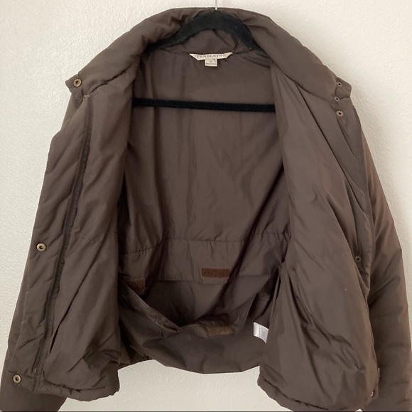 Pendleton Brown Puffer Jacket | Size M - Picture 2 of 6